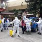 Kantor DPRD NTT disemprot Disinfektan usai Wagub NTT umumkan dirinya positif Covid-19