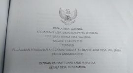 Dokumen APBDes Waienga, Kabupaten Lembata