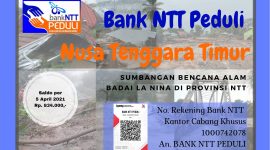 Rekening Penggalangan Donasi Bank NTT