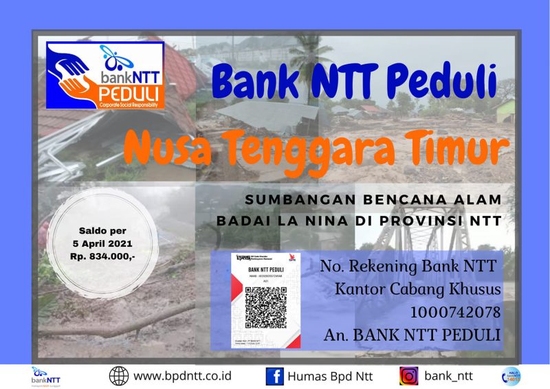 Rekening Penggalangan Donasi Bank NTT