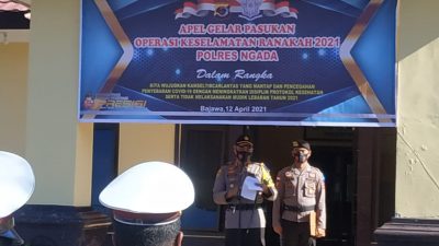 Polres Ngada Apel Gelar Pasukan Operasi Keselamatan Ranakah Tahun 2021