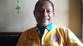 Eks Ketua PGRI Kabupaten Ende, Amatus Peta (Foto: Chen Rasi/NTTpedia.)