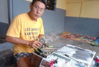 Gede widhiasa Saputra atau akrab disapa Om  David FJl/Foto Elas Jawamara