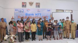 Ratusan Anak di Belu Dapat Asupan Gizi dari Bank NTT. (Foto: Prokompim Belu)