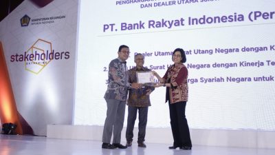 Torehkan Kinerja Terbaik Serap SBN, BRI Kantongi Penghargaan Dealer Utama Terbaik 5 Tahun Beruntun