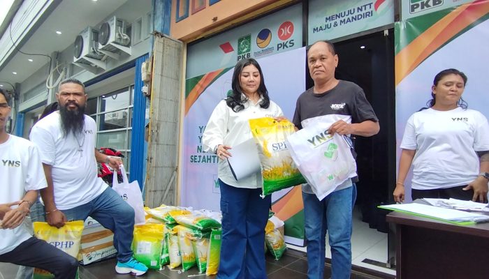 Yayasan Yusinta Ningsih Sejahtera Bagikan Ribuan Paket Sembako di Daratan Timor 