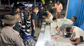 Polsek Maulafa, Polres Kupang Kota melakukan patroli cipta kondisi di beberapa titik di wilayah hukumnya. Foto :Tribaratanewskupangkota