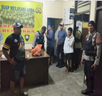 Satuan Samapta Polres Sikka berhasil meredam keributan antar warga di Desa Mbengu. Foto:tribaratanewssikka