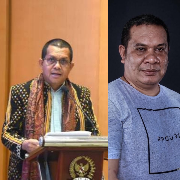 Gubenur NTT, Emanuel Melkiades Laka Lena dan Ketua Serikat Tani Nelayan (STN) Nusa Tenggara Timur, Marianus Lodwick Dea, Foto :Kolase