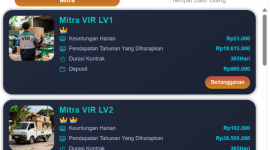 Tangkapan layar aplikasi VIR Indonesia. Foto tangkapan layar