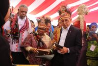 Menteri Kebudayaan Republik Indonesia, Fadli Zon ketika membuka Indonesia Pacific Cultural Synergy (IPACS) 2025, yang berlangsung di Kota Kupang, Provinsi NTT. Foto: Biro Apim Setda Provinsi NTT