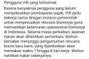 Tampak pada layar muka aplkasi VIR Indonesia yang dikirimkan oleh satu korban investasi bodong yang merugikan ribuan warga NTT. Foto: tangkapan layar