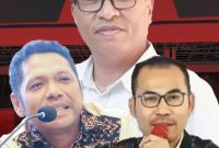 Pengamat politik dari Universitas Nusa Cendana, Dr. Rudi Rohi, Ketua Program Studi Ilmu Pemerintahan FISIP Universitas Katolik Widya Mandira Kupang, Eusabius Separera Niron, S. Ip, MP, Rektor Universitas Aryasatya Deo Muri (UNADRI), Dr. Patrisius Kami, M.Hum/Kolase: Beno Brewon