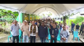 Anggota DPR RI sekaligus Ketua Fraksi Nasdem, Viktor Bungtilu Laiskodat ketika menggelar reses di Kelurahan Naikolan, Kecamatan Maulafa, Kota Kupang