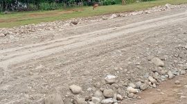 Pengerjaan landasan pacu bandara Sasi, TTU. Pengerjaan bandara ini belum masuk dalam dokumen APBD TTU 2026. Foto : Facebook