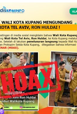 Pemkot Kupang Bantah Undangan Walikota Tel Aviv, Foto Ternyata Rekayasa