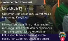 Setelah Dikritik Gubernur NTT, Akun Tiktok Lika Liku NTT Buka Front Perlawanan di Medsos