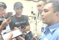 Tenaga Ahli Kementerian Koordinator Bidang Pangan RI, Simon Petrus Kamlasi (SPK) ketika diwawancarai puluhan wartawan di Kupang, Jumat, 10/04/2026.