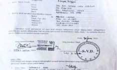 Dokumen Hibah Dari Provinsial SVD Ke Keluarga Sadipun Adalah Benar