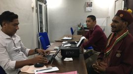 Ketua Perhimpunan Mahasiswa Katolik Republik Indonesia (PMKRI) Cabang Ende, Daniel Turot oleh penyidik Satreskrim Polres Ende, Senin, 11/05/2026. Foto : Dok PMKRI Ende