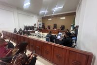 Eks Wali Kota Kupang, Jonas Salean dalam proses persidangan di pengadilan Negeri Kupang