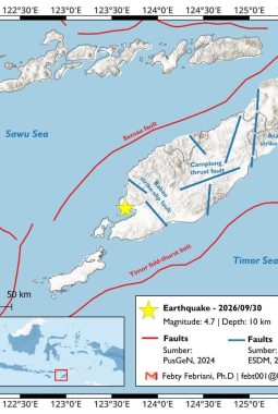 Dua Kali Diguncang Gempa, Penelitii BRIN Sebut  Dua Sesar Aktif di Kabupaten Kupang