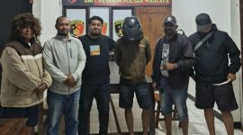 Tim Black Panter Polsek Maulafa, Polres Kupang Kota berhasil mengamankan terduga pelaku pornoaksi di Fatukoa Kota Kupang. Foto : Humas Polsek Maulafa/DL